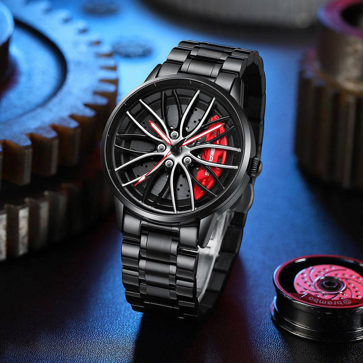 Babusar Merc AMG - Spinning Car Wheel Watch