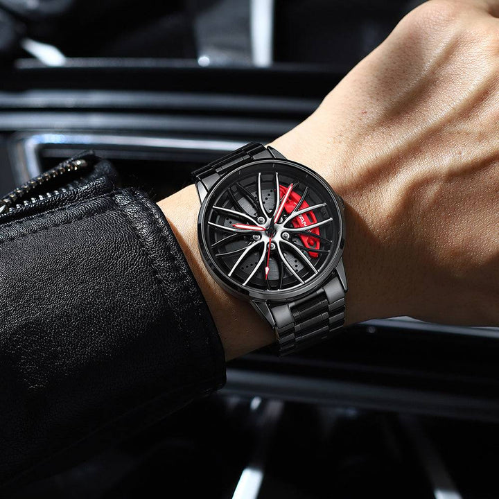 Babusar Merc AMG - Spinning Car Wheel Watch