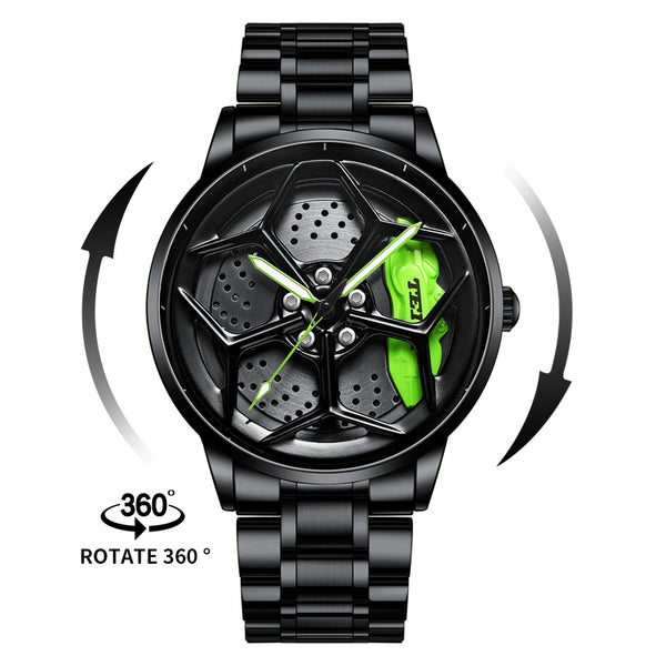 Babusar Caddy Cruiser CT5 - Spinning Car Wheel Watch