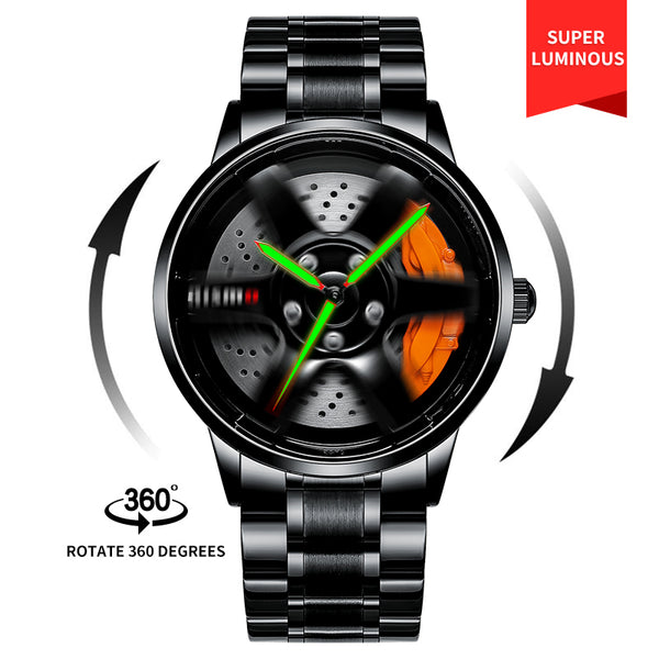 Babusar Nismo GTR - Spinning Car Wheel Watch