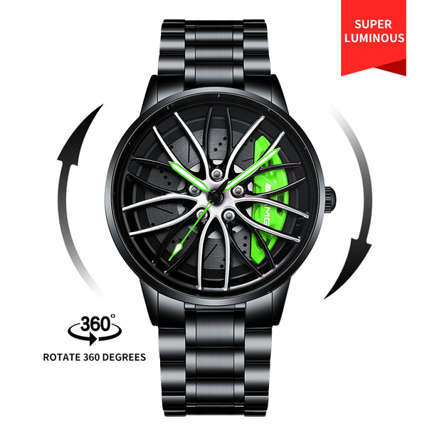 Babusar Merc AMG - Spinning Car Wheel Watch