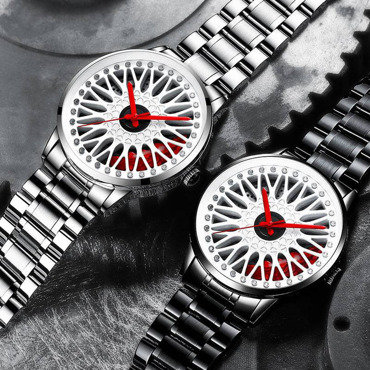 Babusar Mark BBS Lincoln Non-Spinning Car Wheel Watch