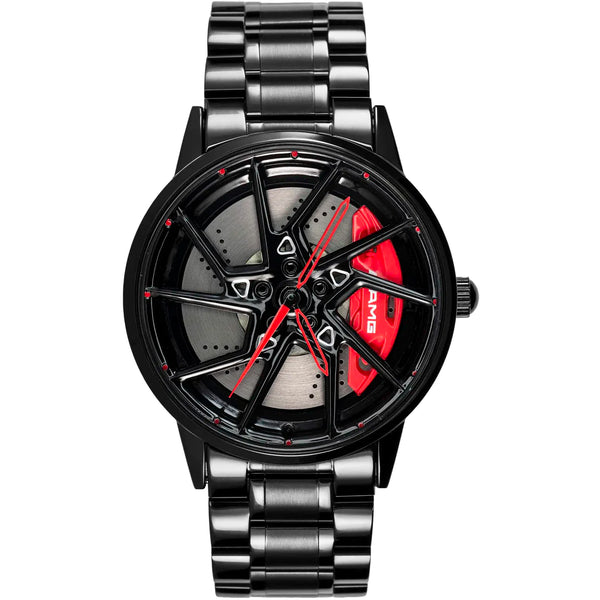 Babusar Merc C45 Non-Spinning Car Wheel Watch