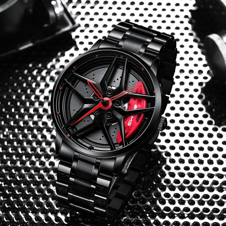 Babusar Merc E300 Non-Spinning Car Wheel Watch
