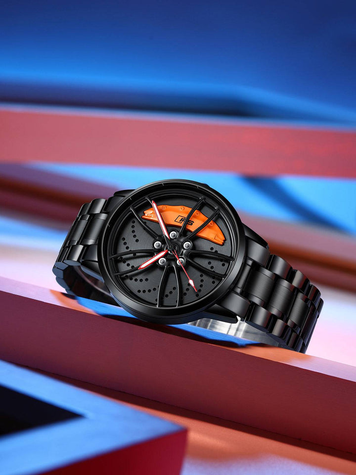 Babusar Quattro RS6 - Spinning Car Wheel Watch