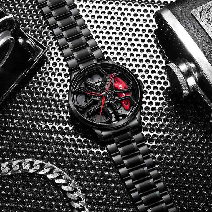 Babusar Lambo Aventador - Non-Spinning Car Rim Watch