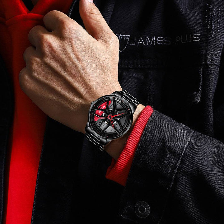 Babusar Merc E300 Non-Spinning Car Wheel Watch
