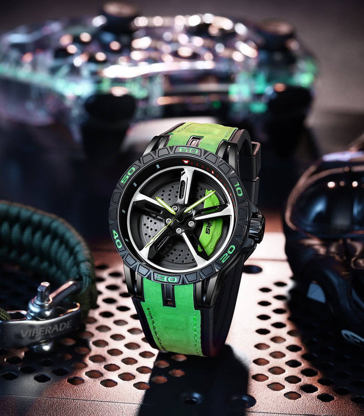 Babusar Quattro RS7 Sporty - Spinning Car Wheel Watch