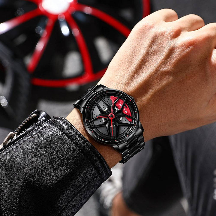 Babusar Merc E300 Non-Spinning Car Wheel Watch