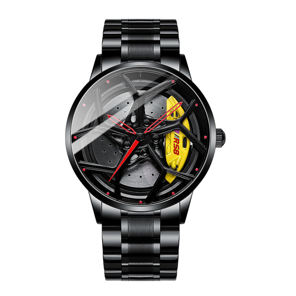 Babusar Quattro RS8 Non-Spinning Car Wheel Watch