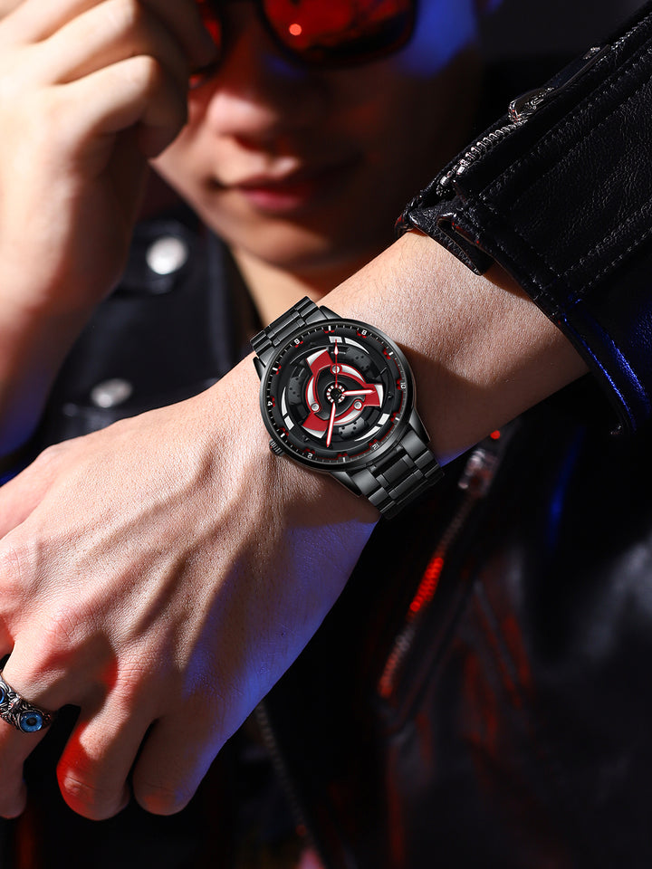 Babusar Naruto Izuna Uchiha Edition watch worn on wrist