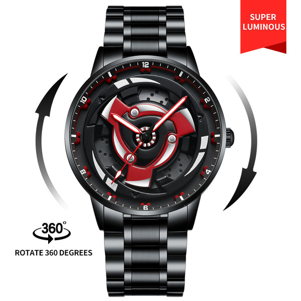 Close-up of Babusar Naruto Izuna Uchiha Edition watch
