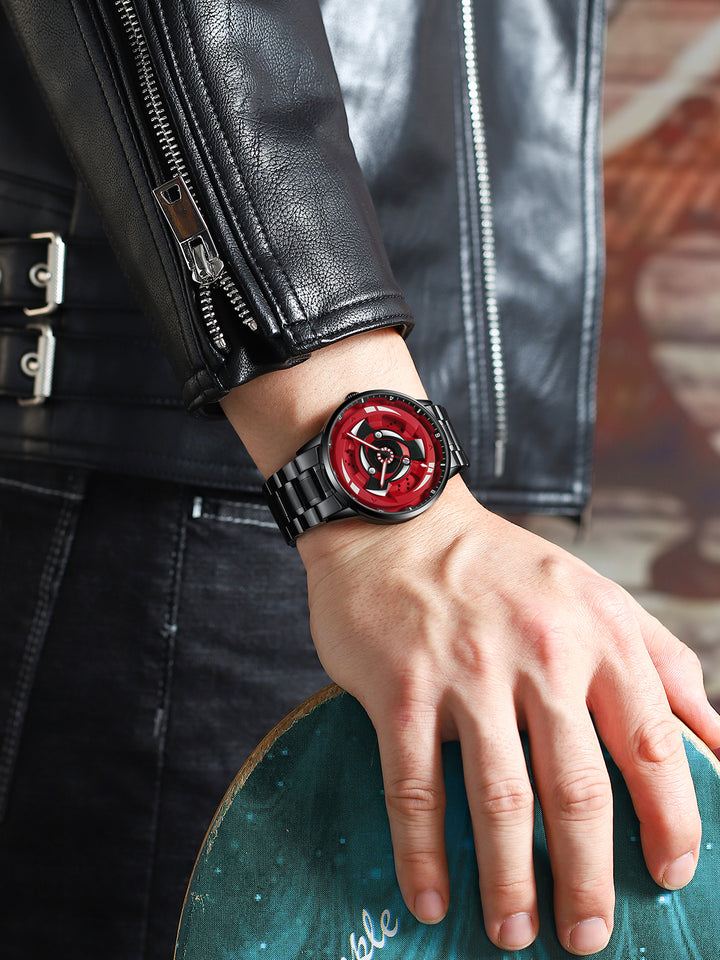 Babusar Naruto Izuna Uchiha Edition watch worn on wrist