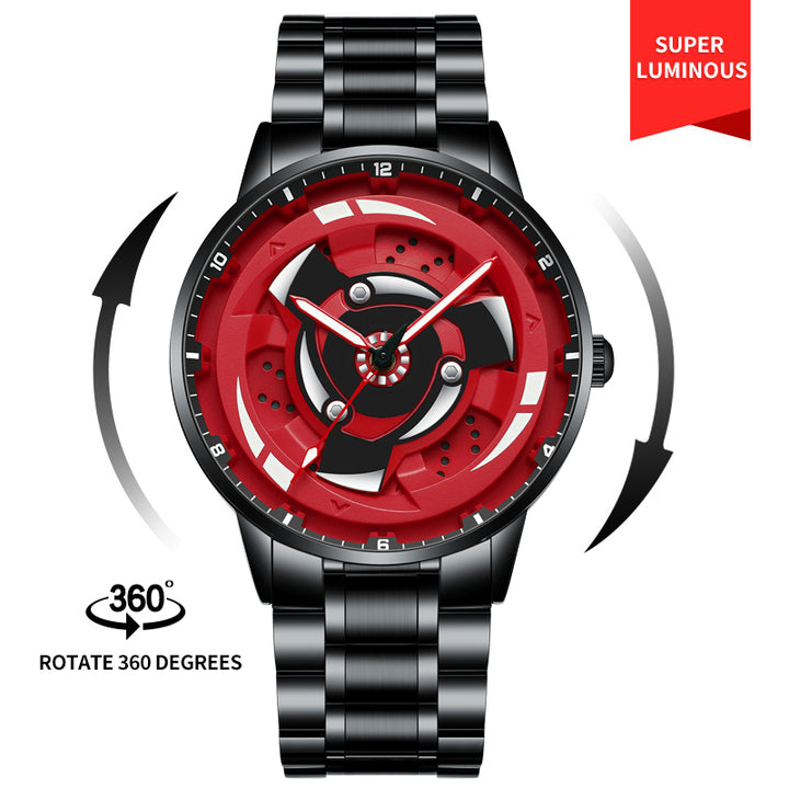 Close-up of Babusar Naruto Izuna Uchiha Edition watch