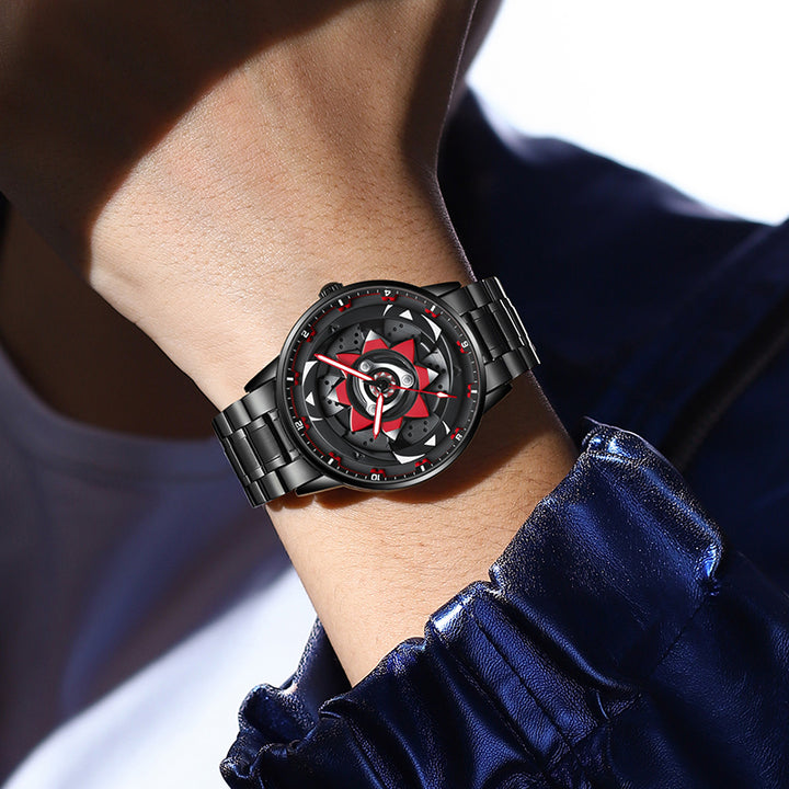 Babusar Naruto Sarada Uchiha Edition watch worn on wrist