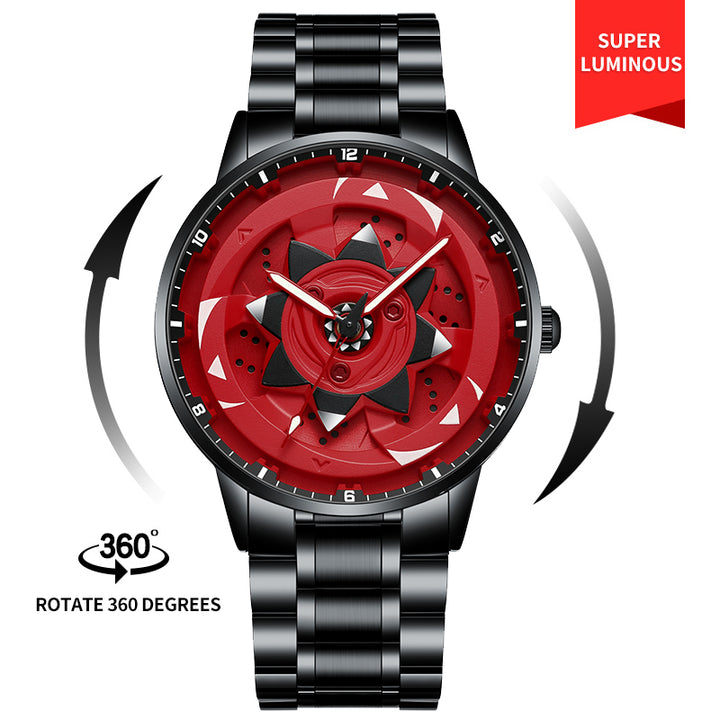 Close-up of Babusar Naruto Sarada Uchiha Edition watch