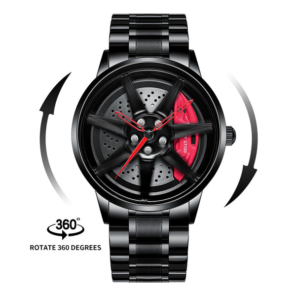 Babusar Shelby GT500 - Montre de jante de voiture qui tourne