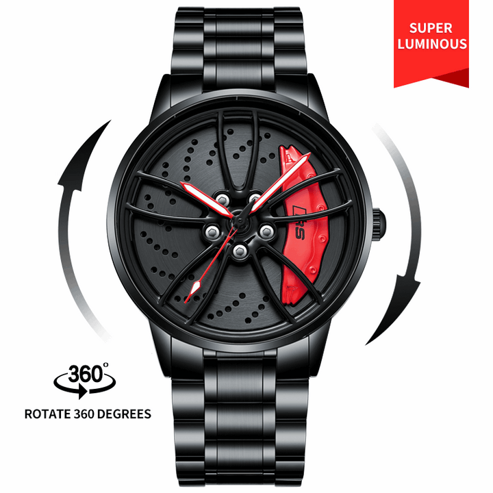 Babusar Quattro RS6 - Spinning Car Wheel Watch